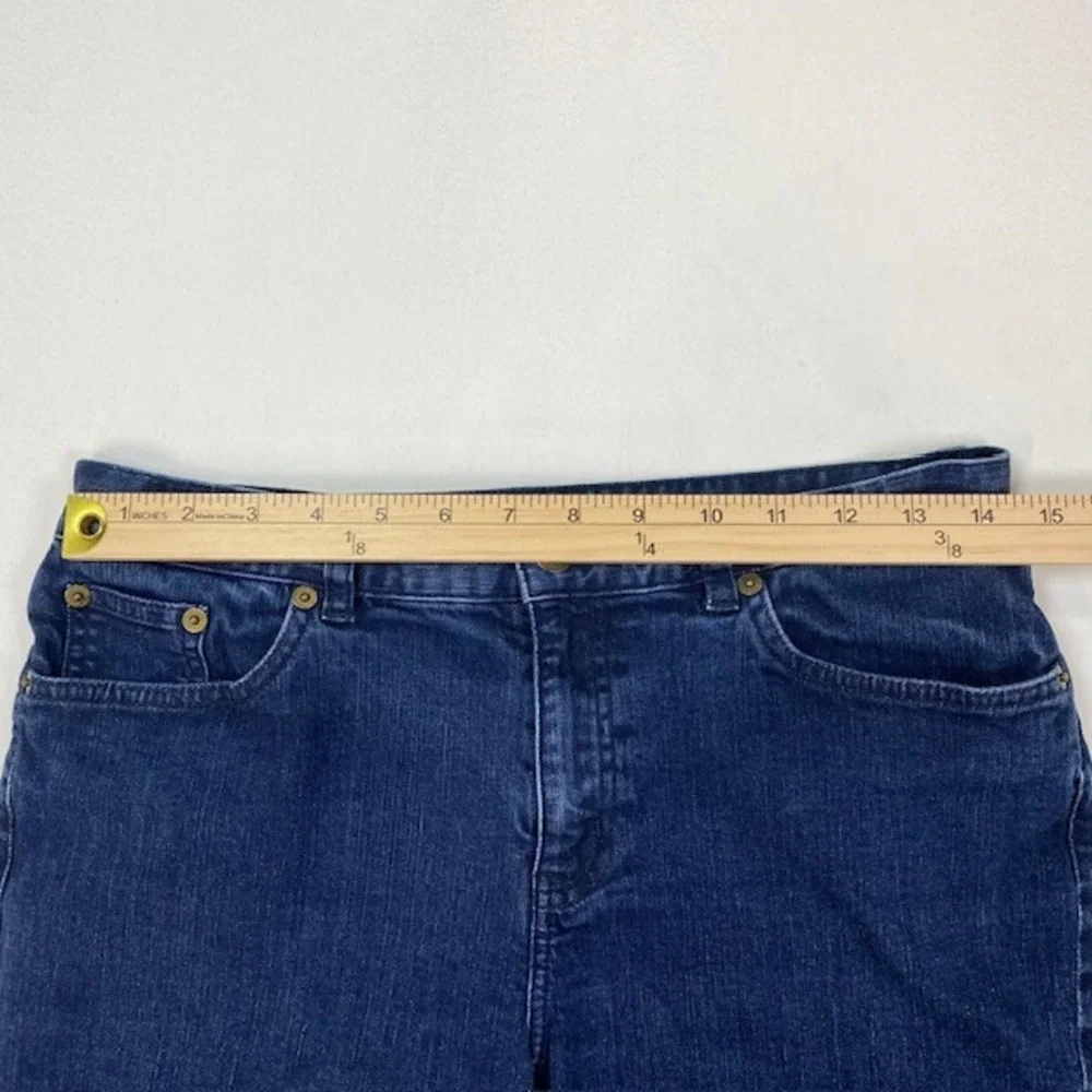 Lauren Jeans Co Ralph Lauren Classic Bermuda Shorts Dark Wash‎ Denim Womens 6